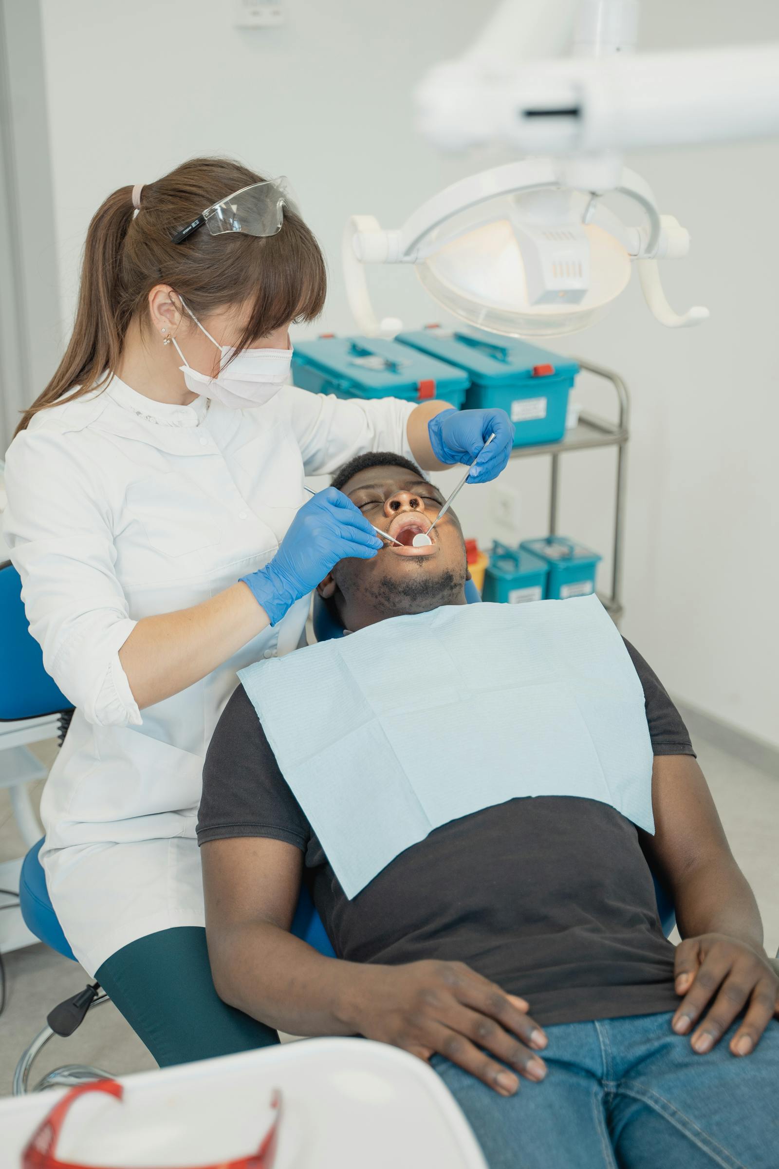 Clinician and patient reviewing treatment details before a medical decision