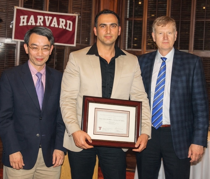 Dr. Jose Jimenez presenting his Harvard credential during verification